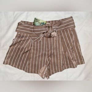 Boutique Shorts- pink and white stripped